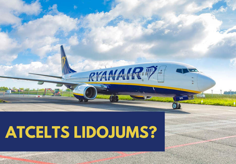 Ryanair lidojuma maiņa un naudas atgriešana.